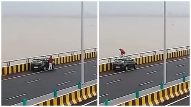 Mumbai: Engineer Stops Car On Atal Setu, Jumps To Death | On Cam 